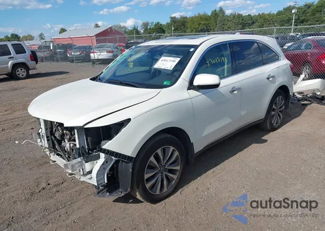 2015 Acura Mdx Technology Package z USA, uszkodzony, nr VIN 5FRYD4H47FB017750